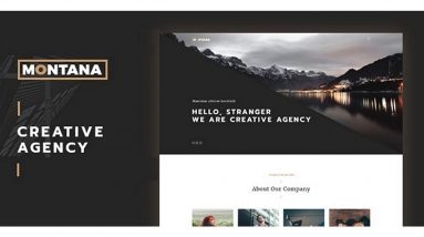 Montana - Modern & Complete One Page Portfolio WordPress Theme | Themeforest Website Templates and